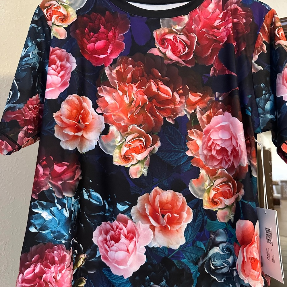 Johnny Was floral athletic top
